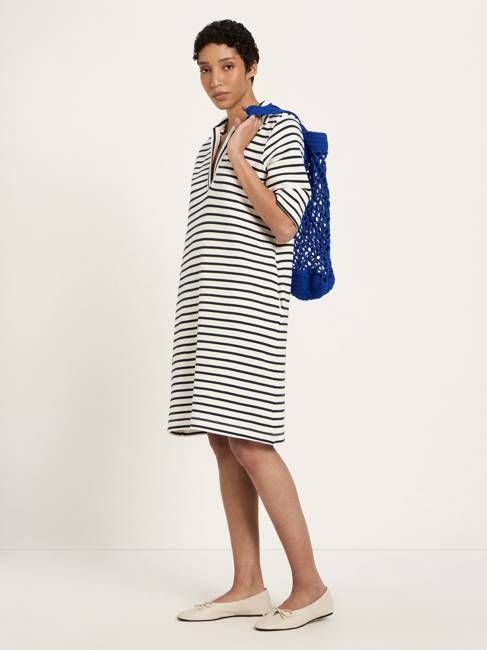 striped dress (GOTS)