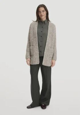 Strickjacke Relaxed aus Alpaka mit Bio-Baumwolle