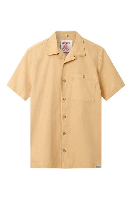SPINDRIFT - Linen/oc shirt - Sand