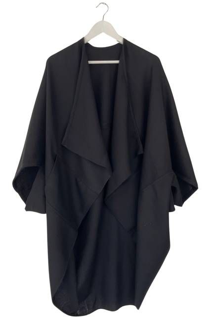 NEW! Wool Honeycomb Kimono Black
