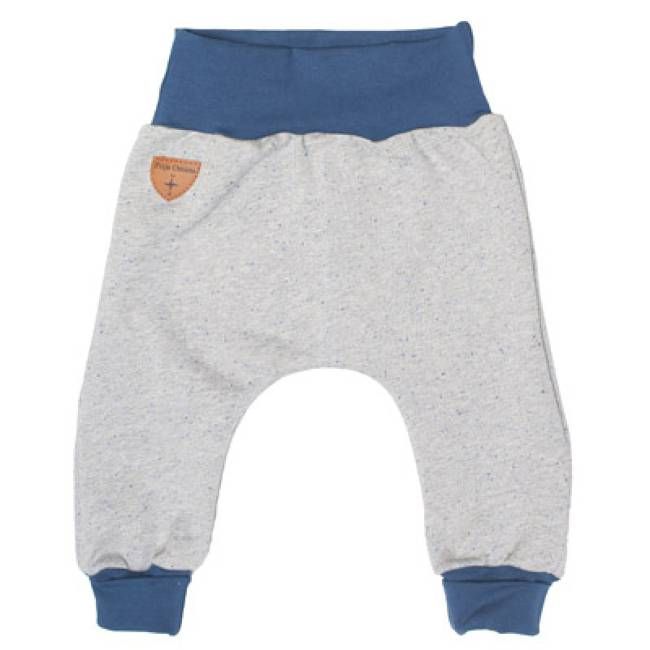 Mitwachsende Sweat-Krabbelhose grau meliert - kaufen