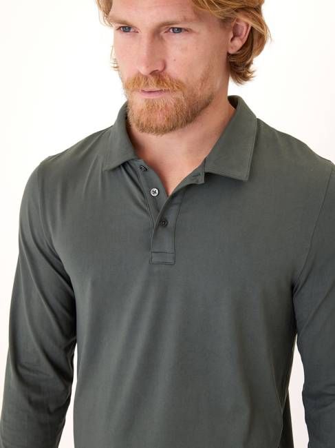 Luxe Jersey Long Sleeve Polo