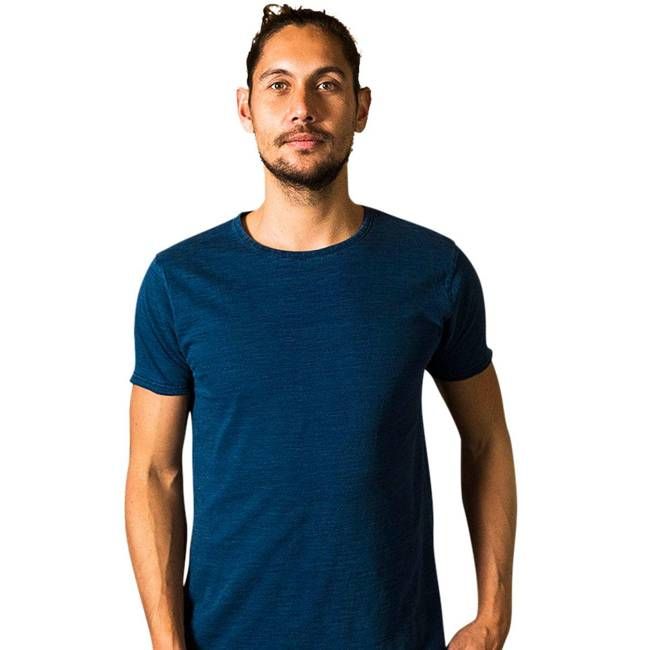 T-shirt - Biologisch katoen -  Denim wassing