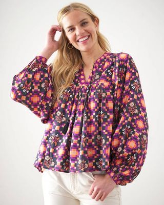 Tomorrow's Tapestry - Tides Turned Blouse - Violet Breeze