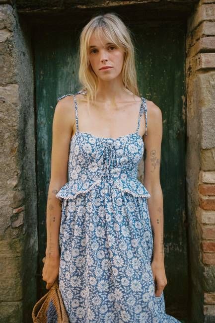 The Leonor Dress | Aster Field Lapis