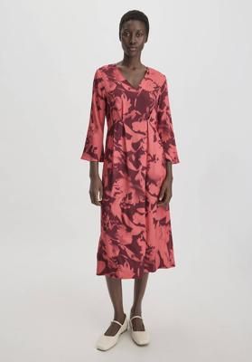 Print Dress Midi Relaxed made of pure LENZING™ ECOVERO™ viscose