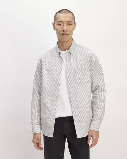 The Classic Oxford Shirt | Charcoal / White | Standard