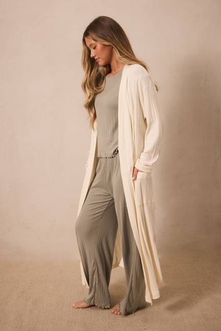 Preorder | Cream Pointelle Robe