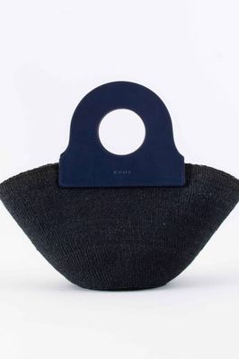 Handkorb Schwarz und Marineblau