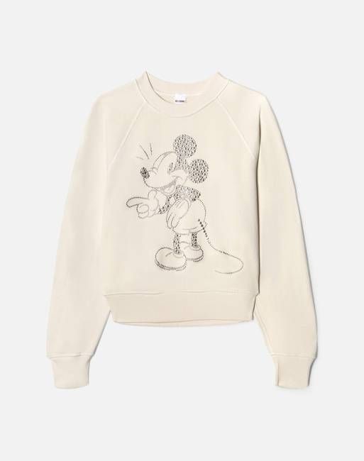 Classic Crewneck Mickey Stud - Vintage White