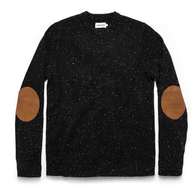 The Hardtack Sweater in Black Yak Donegal