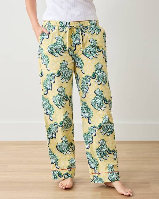 Tiger Queen - PJ Pants - Citrine