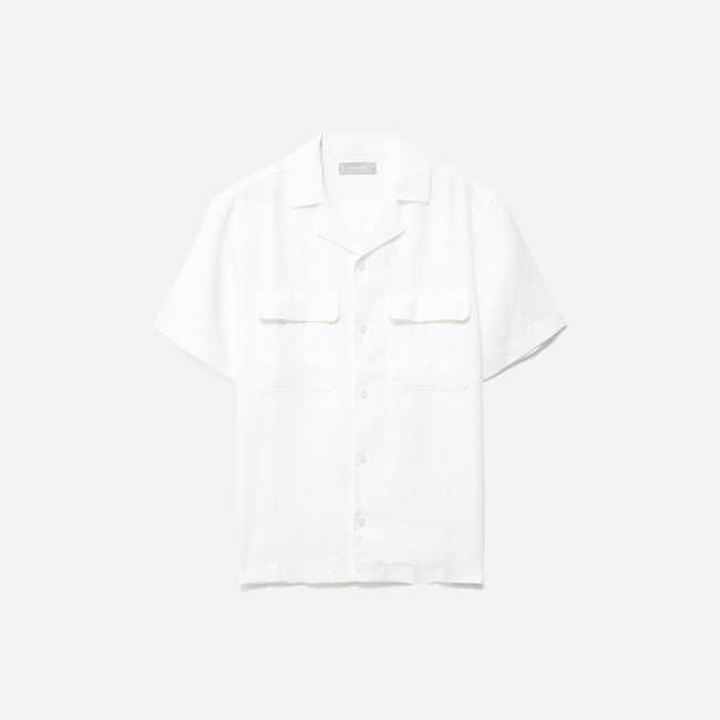 The Resort Shirt in Linen | White