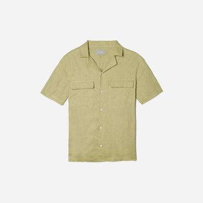 The Resort Shirt in Linen | Leek