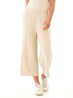 Serena Modal Terry Wide Leg Crop Pant