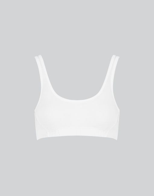 Semi-Sheer Organic Supima Cotton Scoop Soft Bra