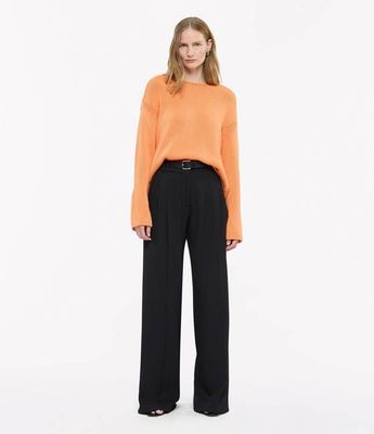 Draped Knit Sweater | Papaya