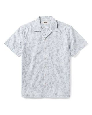 The Hawthorne Shirt in Sky Blue Floral Jacquard