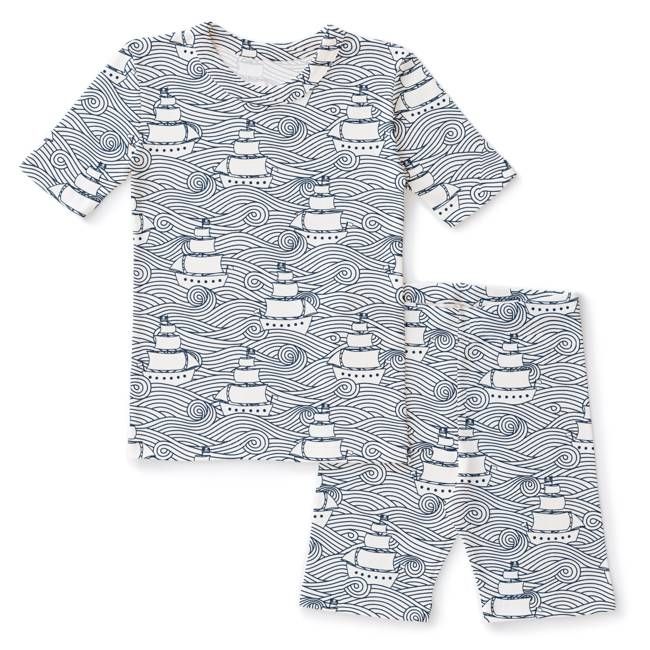 Kids Summer Pajama Set - High Seas Navy