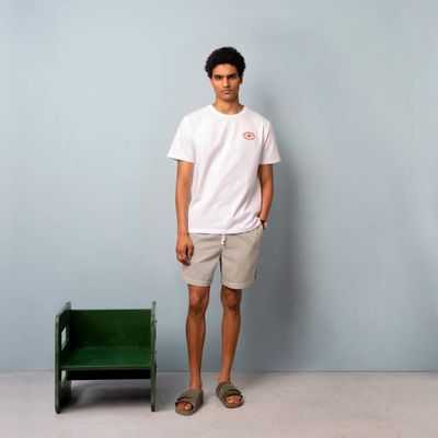Schweres T-Shirt mit Melonenmuster