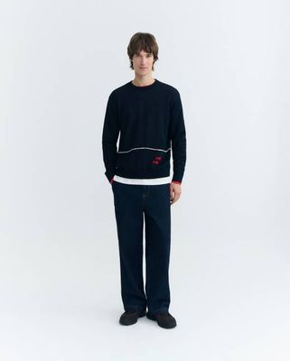 Fishermans navy sweater Seth