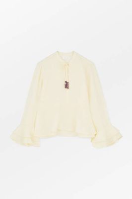 Frigga flounce shirt - Buttermilk