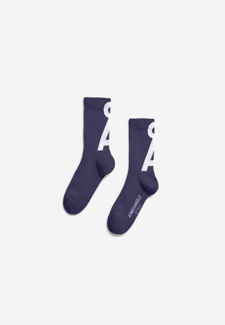 SAAMUS SHORT SOCKS | tinted navy-white