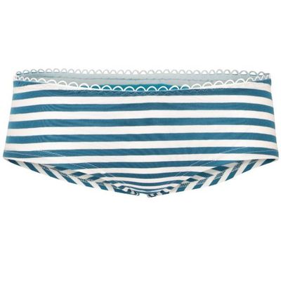 Bio Hipster, petrol / weiß gestreift - kaufen