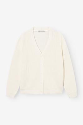 KURZE STRICKJACKE CREME