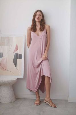ROSE CUPRO MIDI DRESS