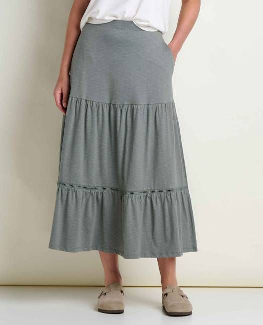 Marigold Tiered Midi Skirt