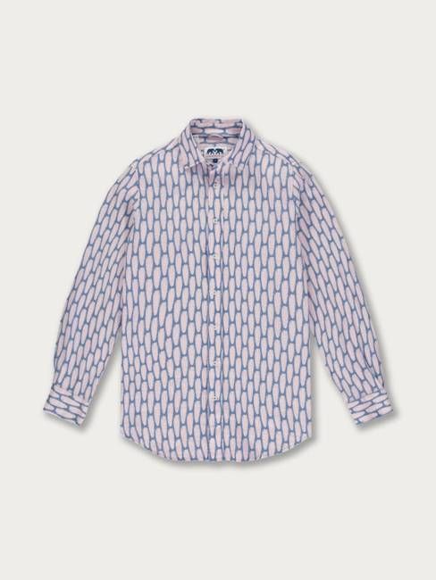 Men's Polka Palms Abaco Linen Shirt
