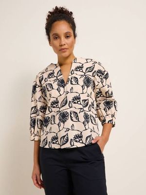 V-neck blouse (GOTS)
