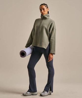 Funnel Neck Easy Zip Sweatshirt