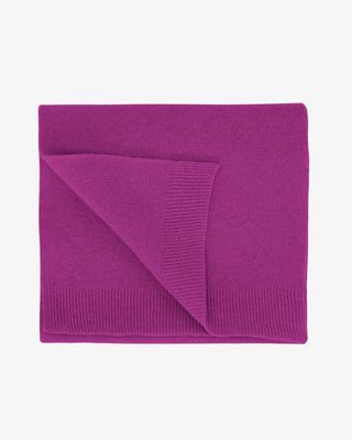 Merino Wool Scarf - Magenta Blaze
