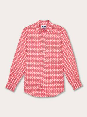 Men's World is your Oyster Abaco Linen Shirt