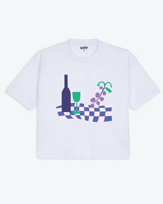Miss Pompom Wine T-shirt