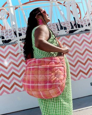 Laval - Cotton Weekend Bag in Madras Check