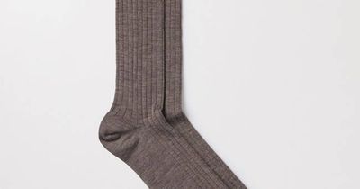 Light Brown Merino Sock | Ribbed Italian Wool | Asket