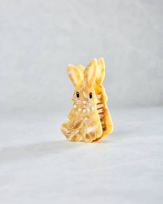 Ivory Combo - Hand Painted Bunny Claw Hair Clip - Solar Eclipse