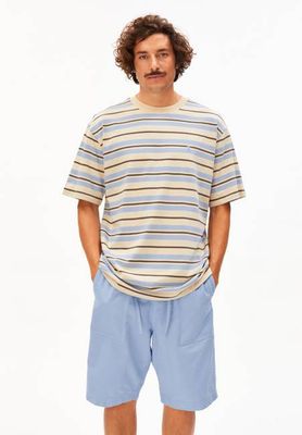MAARKOS STRIPES T-SHIRT | wedgwood-granit