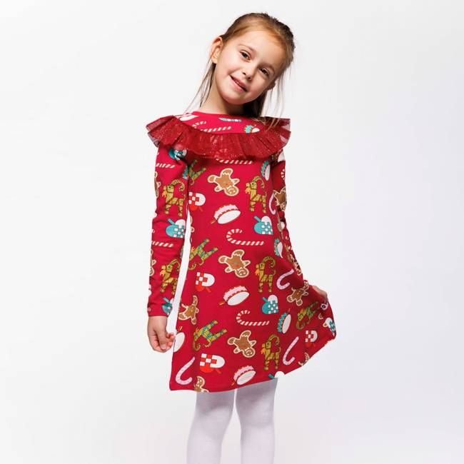Pinova dress with Christmas decorations