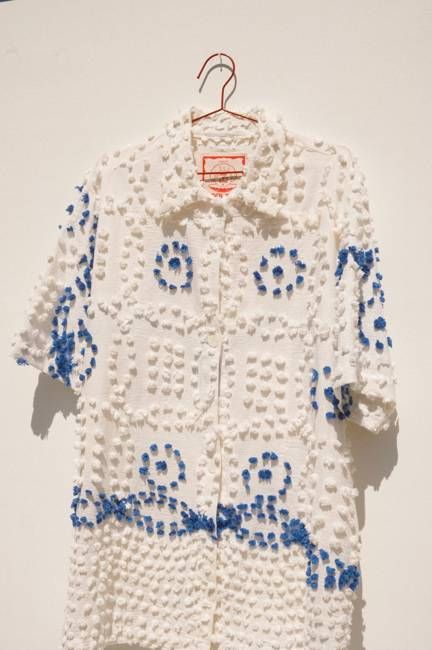 Teresa Coverup - White and Blue (XS/S)