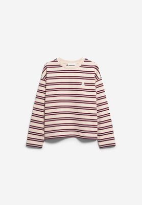 ICONIC Å FRANKAA BOLD SWEATSHIRT | ungefärbter Samt rot-zartblau