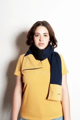 Duurzaam T-shirt Hille | ocher gold - common | era
