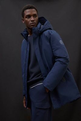 NAVY BLUE PARKO COAT
