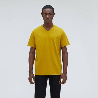 The Organic Cotton V-Neck Tee | Golden Palm