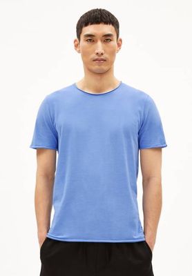 JAAMES BRUSHED T-SHIRT | blue bloom