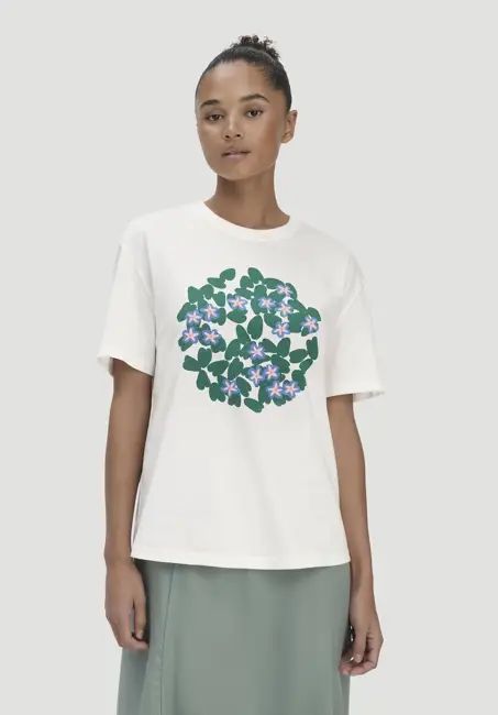 Oversized printed T-shirt by LIV LEE, made from pure organic cotton
