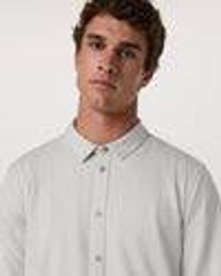 Men's Long Sleeve Ponto Button Down | Salt Heather | Vuori